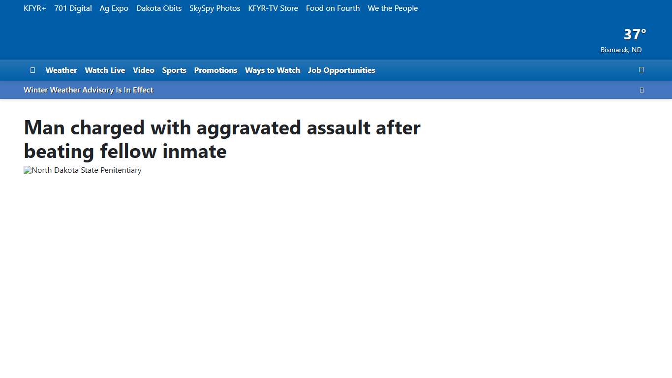 Man charged with aggravated assault after beating fellow inmate